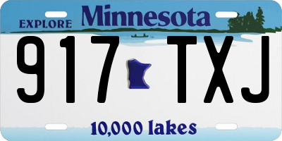 MN license plate 917TXJ