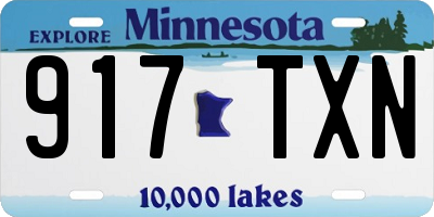 MN license plate 917TXN