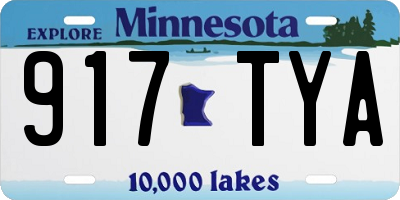 MN license plate 917TYA