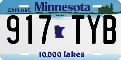MN license plate 917TYB