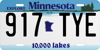 MN license plate 917TYE