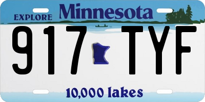 MN license plate 917TYF