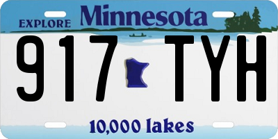 MN license plate 917TYH