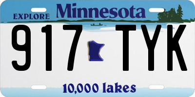 MN license plate 917TYK
