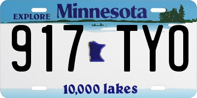 MN license plate 917TYO