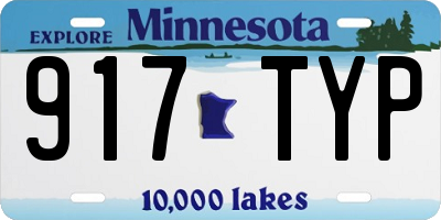 MN license plate 917TYP