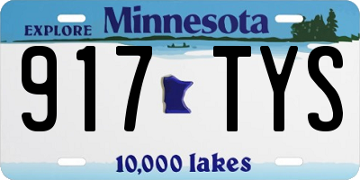 MN license plate 917TYS