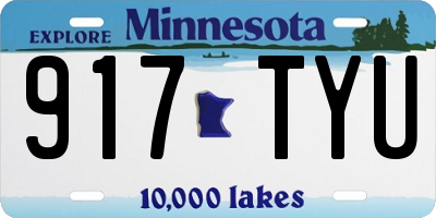 MN license plate 917TYU