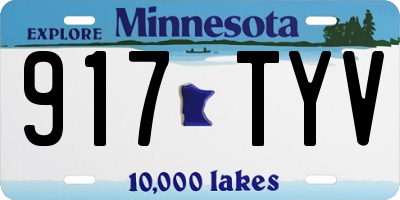 MN license plate 917TYV