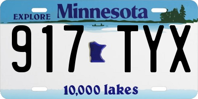 MN license plate 917TYX