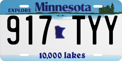 MN license plate 917TYY