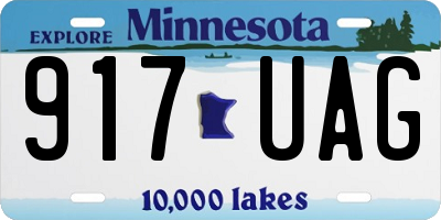 MN license plate 917UAG