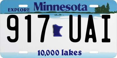 MN license plate 917UAI