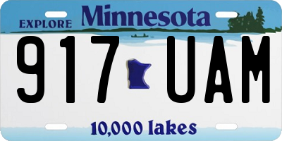 MN license plate 917UAM