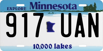 MN license plate 917UAN