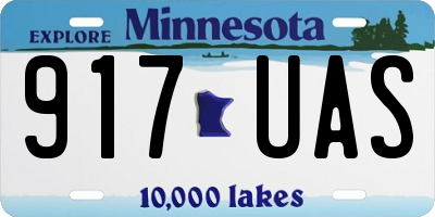 MN license plate 917UAS