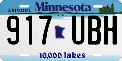 MN license plate 917UBH