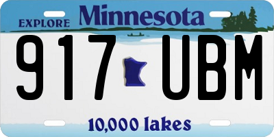 MN license plate 917UBM