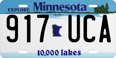 MN license plate 917UCA