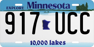 MN license plate 917UCC