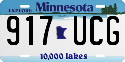 MN license plate 917UCG