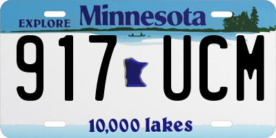 MN license plate 917UCM