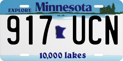 MN license plate 917UCN