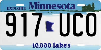 MN license plate 917UCO