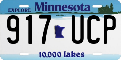 MN license plate 917UCP