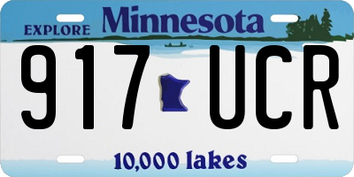 MN license plate 917UCR