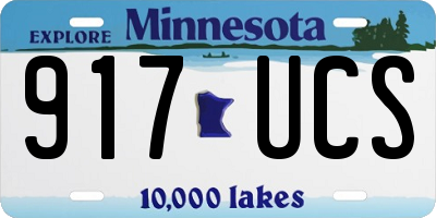 MN license plate 917UCS