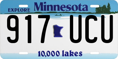 MN license plate 917UCU