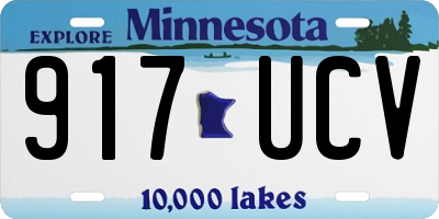 MN license plate 917UCV