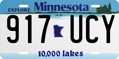 MN license plate 917UCY