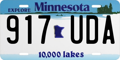 MN license plate 917UDA