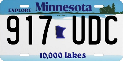 MN license plate 917UDC