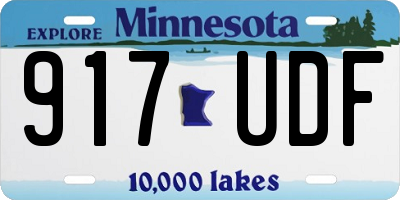 MN license plate 917UDF