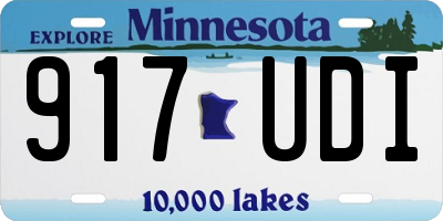 MN license plate 917UDI