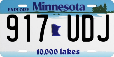 MN license plate 917UDJ