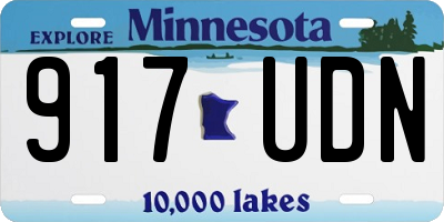 MN license plate 917UDN