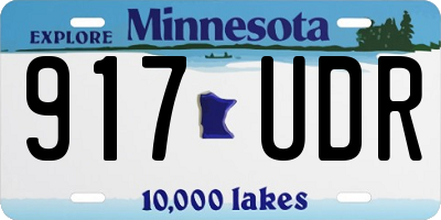 MN license plate 917UDR