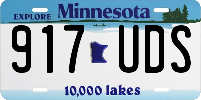 MN license plate 917UDS