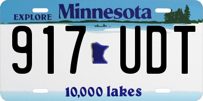 MN license plate 917UDT