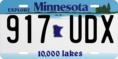 MN license plate 917UDX