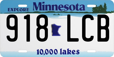MN license plate 918LCB