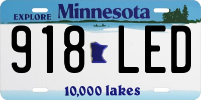MN license plate 918LED