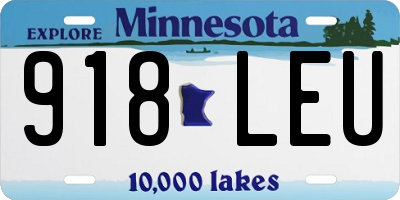 MN license plate 918LEU