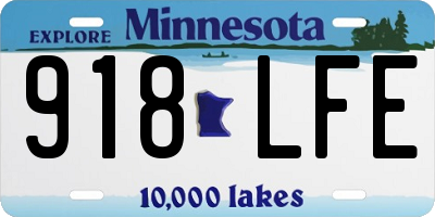 MN license plate 918LFE