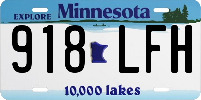 MN license plate 918LFH