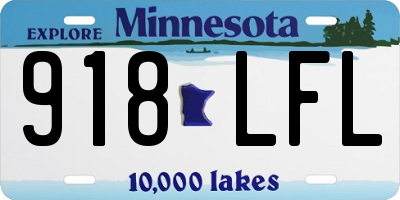 MN license plate 918LFL